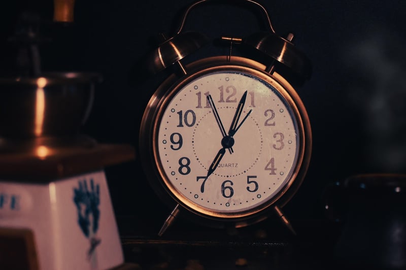 Clock showing time twist