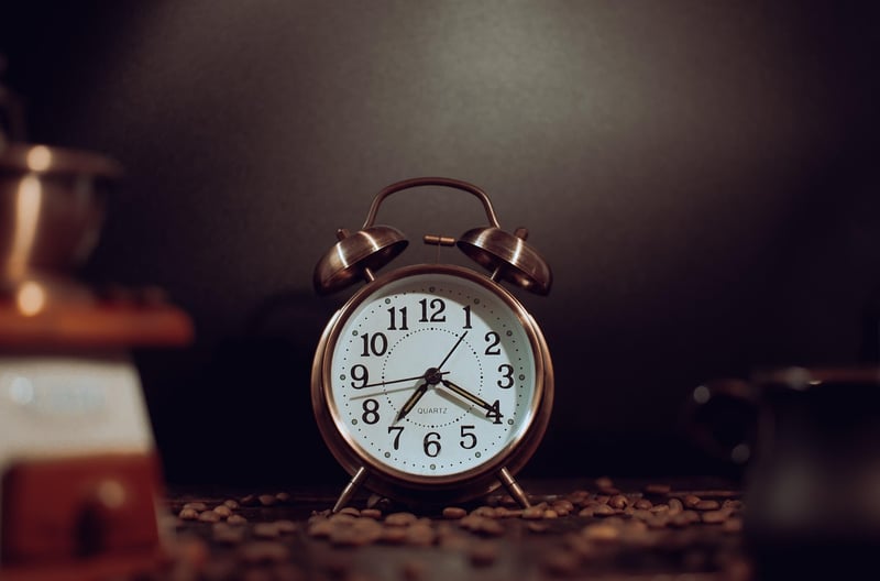 Clock symbolizing time loop