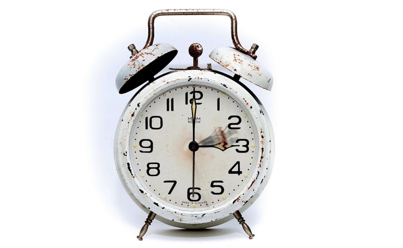Clock with time concept
